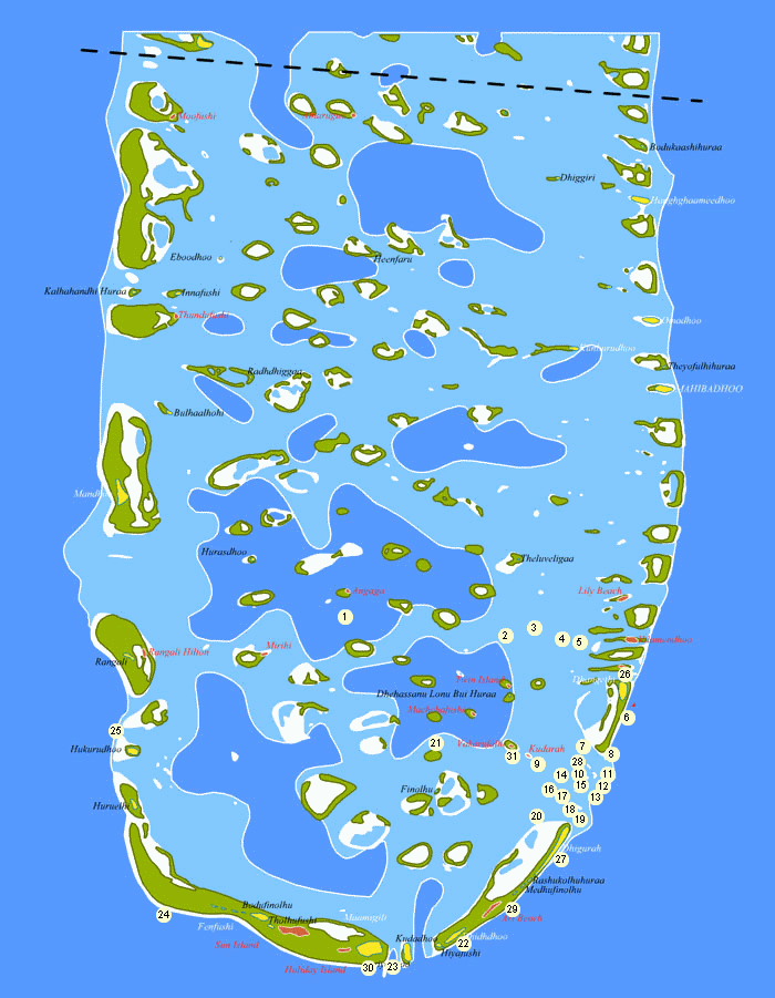 vakaru divespots map